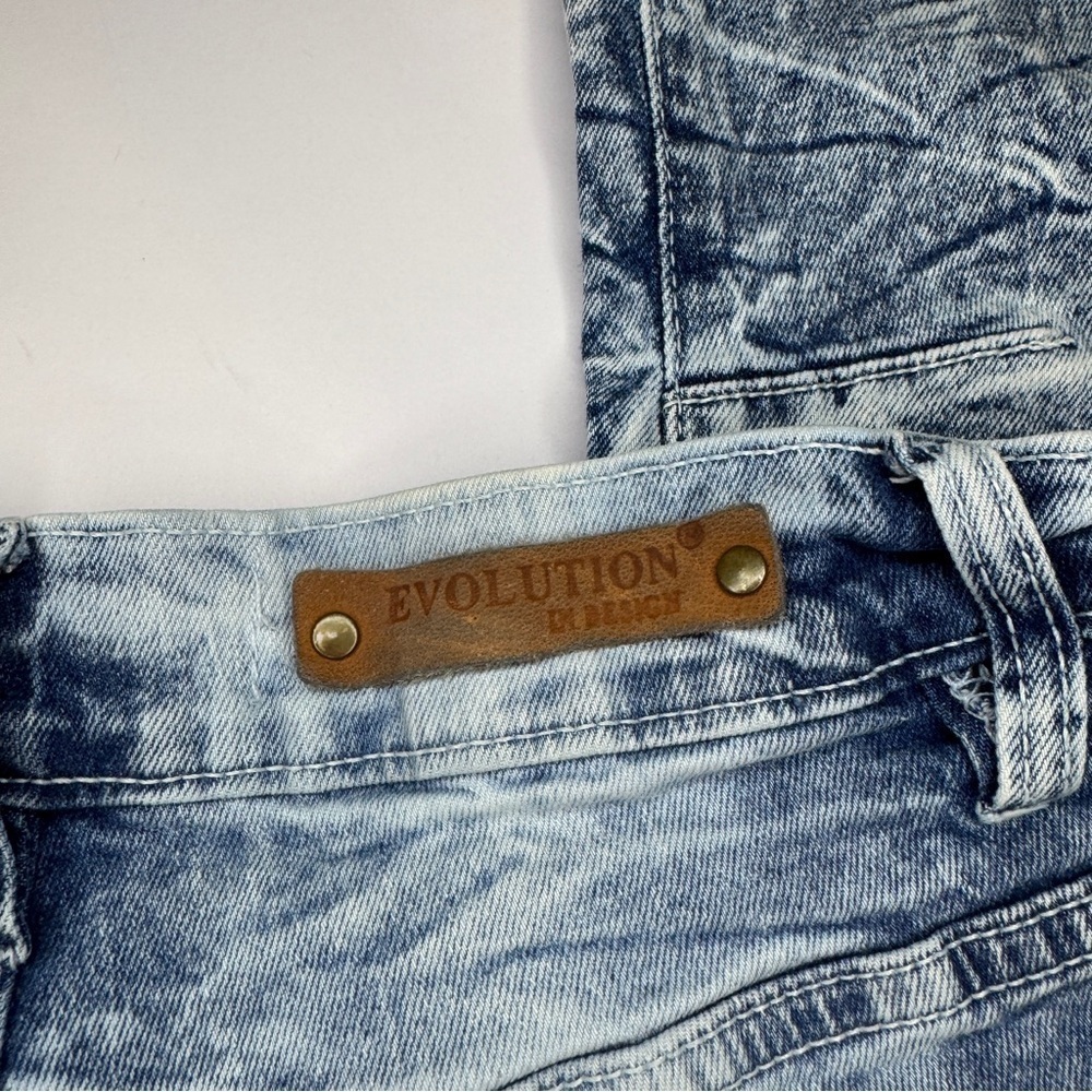 Evolution In Design Jeans Mens 30 Dark Blue Denim Acid Wash Men YTK 90’s - Picture 8 of 13